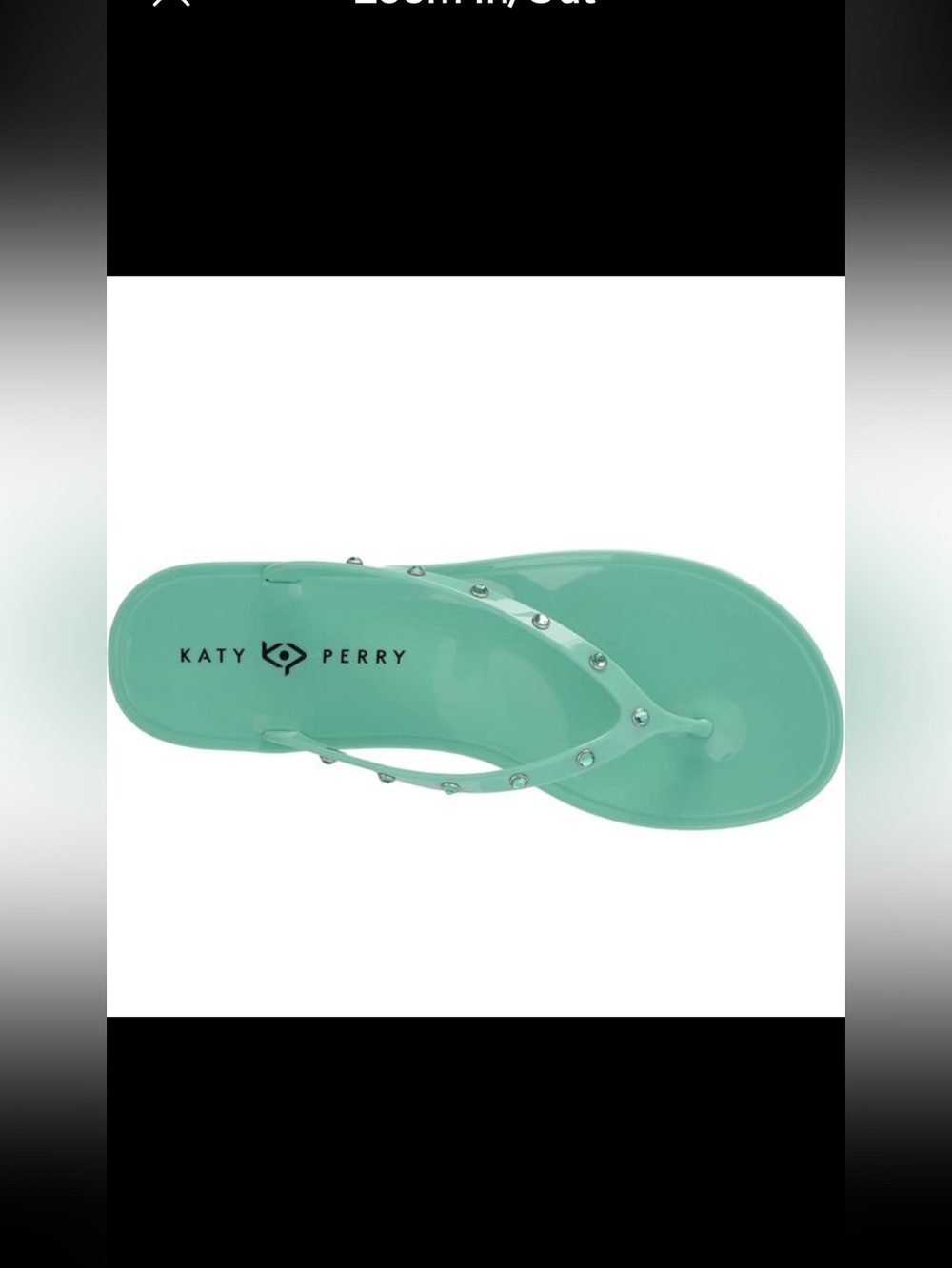 Katy Perry Women's The Geli Gem Crystal Embellished Thong Sandal NWOT size 8M